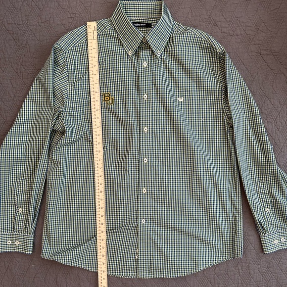 Southern Marsh Baylor University blue and green long sleeve button down - Picture 5 of 12